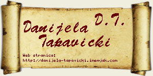 Danijela Tapavički vizit kartica